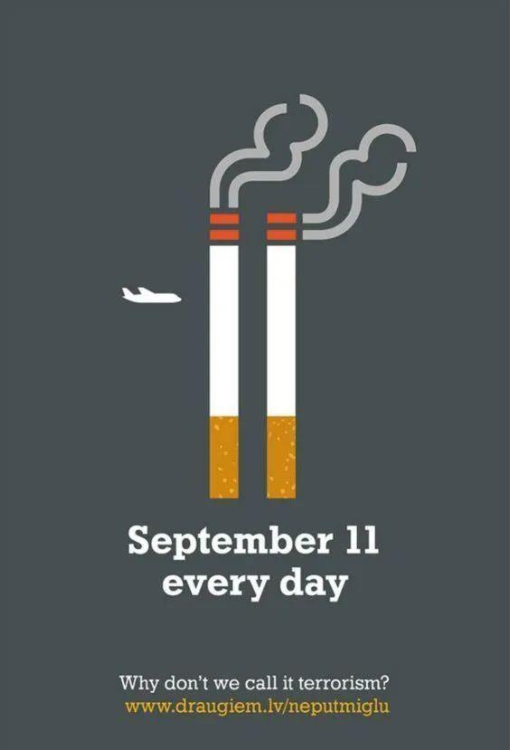 世界無煙日品牌借勢(shì)海報(bào) 觸目驚心的廣告設(shè)計(jì)反思